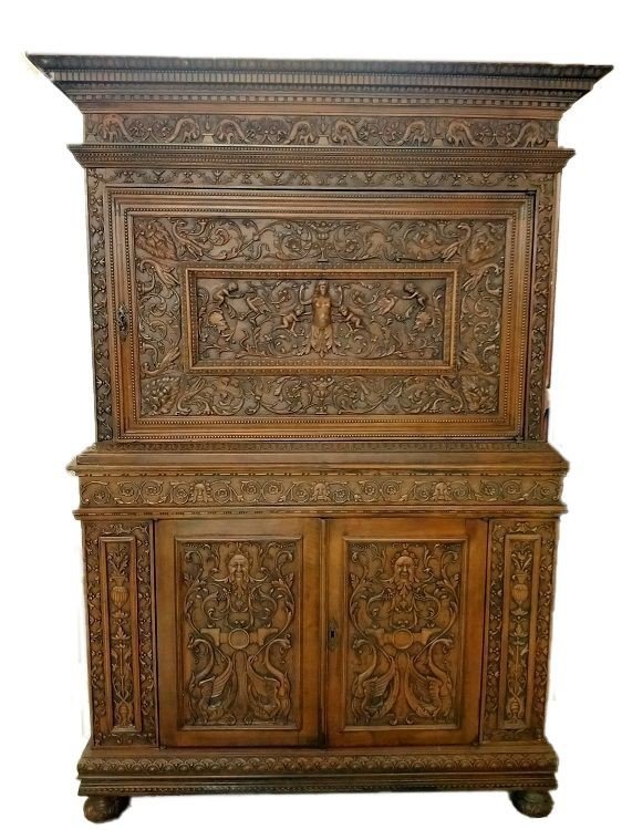 1800s Italian Renaissance Style Double Body Buffet