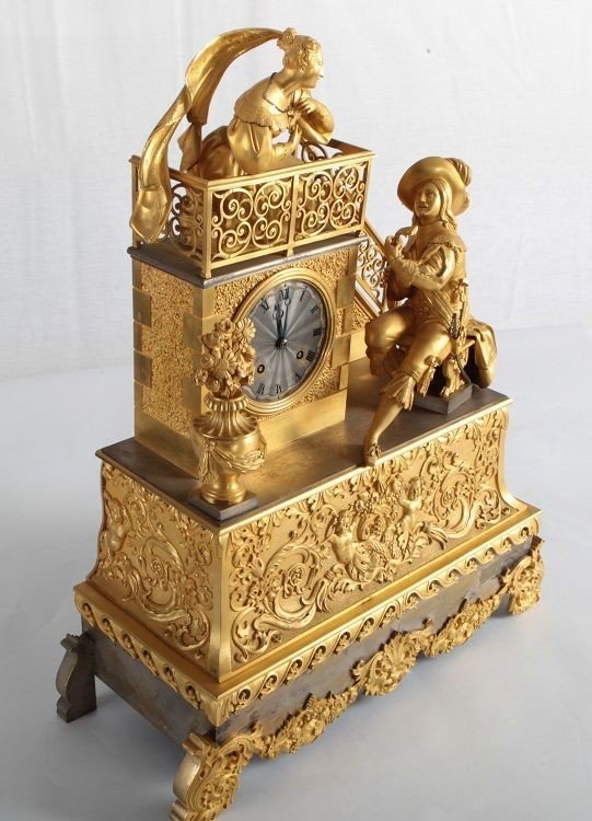 Empire Clock "romeo & Juliet" From 1800-photo-1