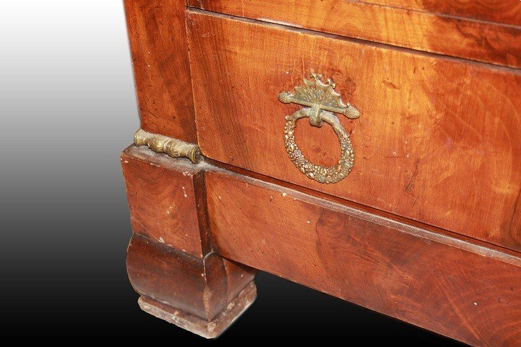 Paire De Secrétaires Et Commodes Françaises De Style Empire Avec De Magnifiques Ornements -photo-7