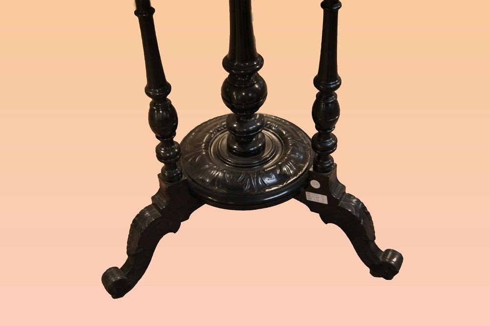 Small Table With Top In Italian Scagliola From The 1800s-photo-3