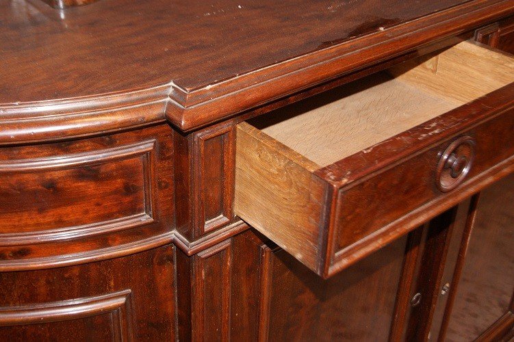 Buffet Français De Style Louis-philippe En Bois d'Acajou Du 19e Siècle-photo-4