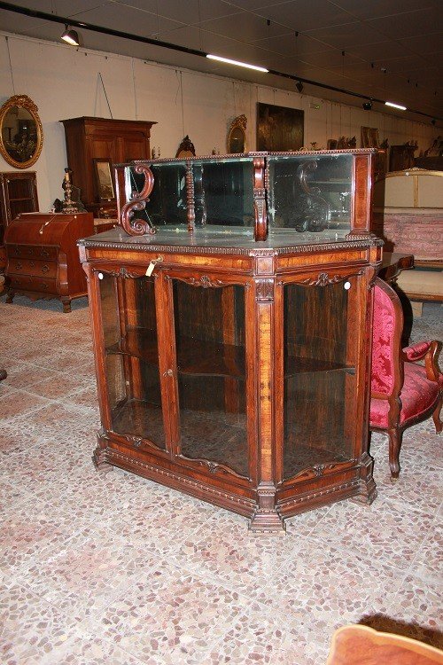 Carlo X Style Sideboard From The Mid-1800s In Rosewood Wood-photo-1