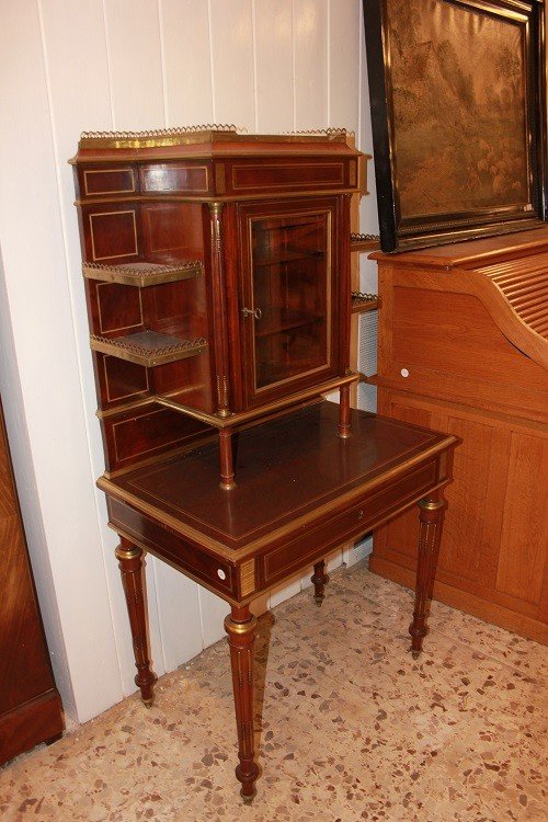 Cabinet buffet Français De Style Louis XVI En Bois d'Acajou Du XIXe Siècle-photo-1