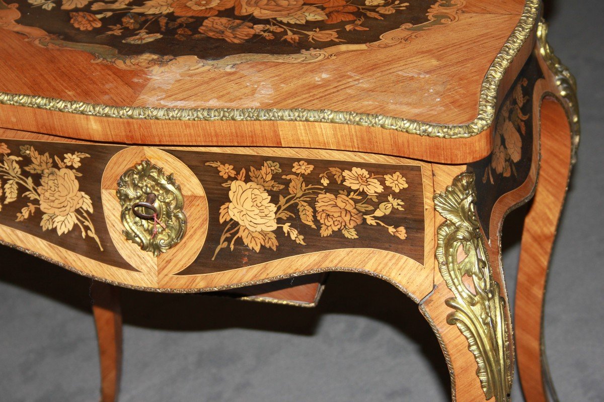 French Dresser From The Second Half Of The 19th Century, Louis XV Style, In Rosewood-photo-4