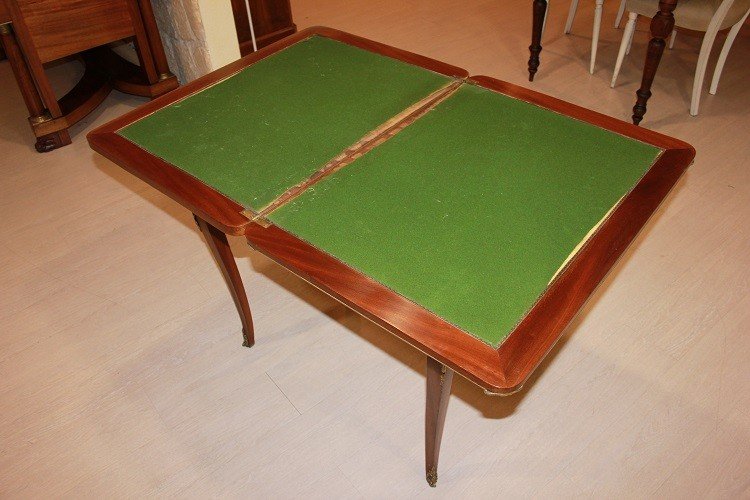  Charming French Game Table From The Second Half Of The 19th Century, Louis XV Style-photo-3