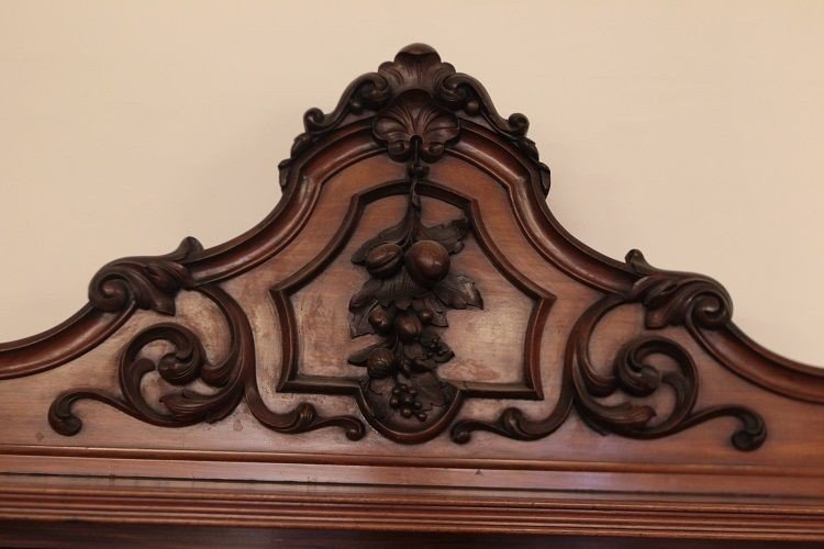 French Sideboard From The Mid-1800s, Louis Philippe Style, In Light Mahogany Wood-photo-3