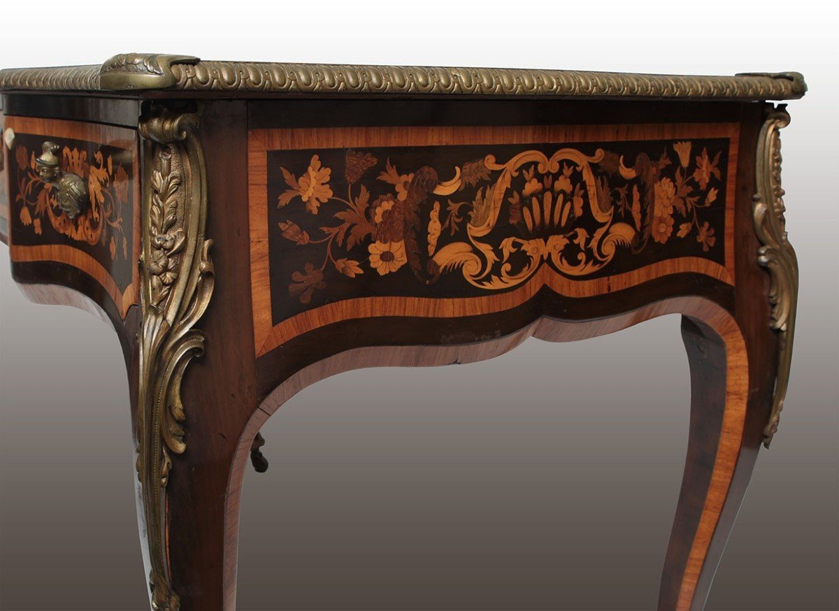 French Secretary From The First Half Of The 19th Century In Rosewood, Rosewood, Violet Wood-photo-3