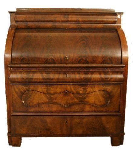 Roll-top Chest Of Drawers From Northern Europe, Dating Back To The First Half Of The 1800s