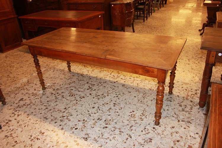 TABLE DE REPAS PROVENCALE EXTENSIBLE - BOIS MASSIF - SUR MESURE