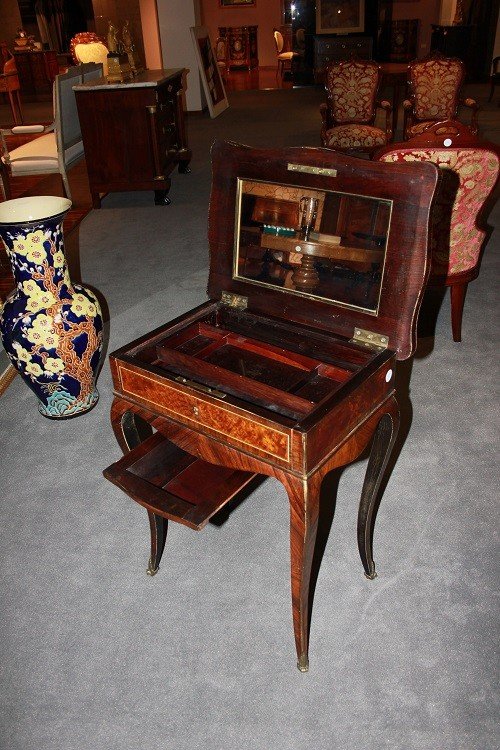 French Dressing Table From The First Half Of The 19th Century, Louis XV Style, -photo-1