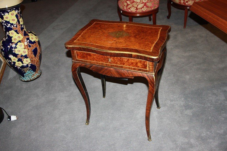 French Dressing Table From The First Half Of The 19th Century, Louis XV Style, 