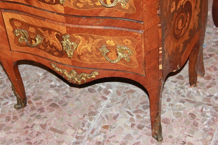 French Chest Of Drawers From The Second Half Of The 19th Century, Louis XV Style-photo-4