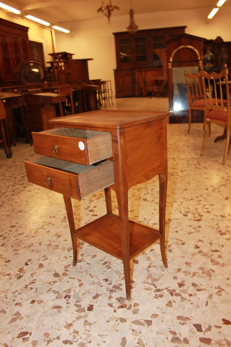 French Rustic Living Room Table From The Late 1800s, Made Of Cherry Wood-photo-1