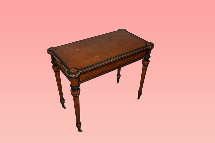 Petite Table De Jeu En érable, Style Louis XVI, Du 1800