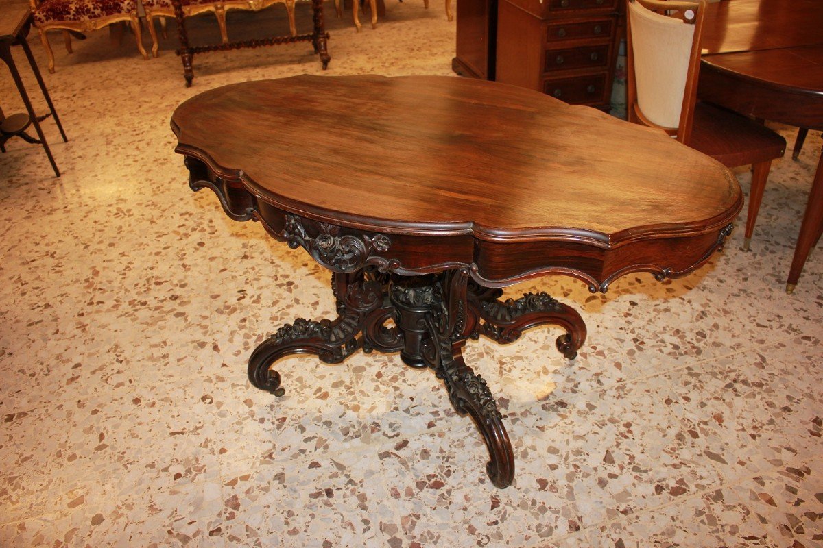 French Coffee Table From The Second Half Of The 19th Century