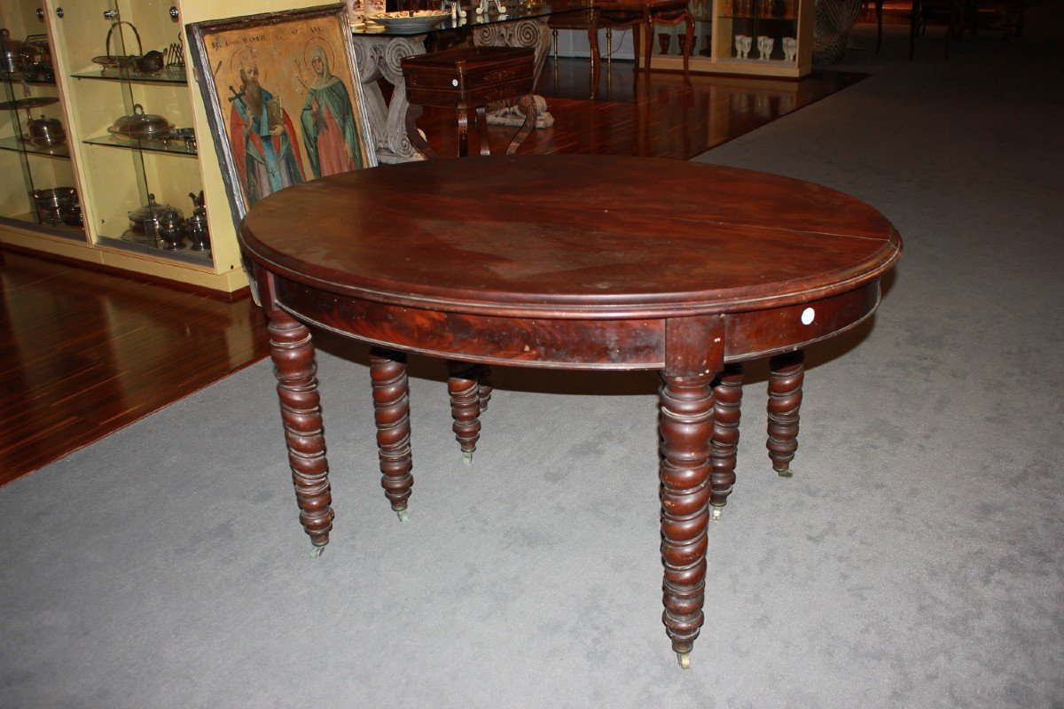 Large French Table In Louis Philippe Style From The 19th Century-photo-4