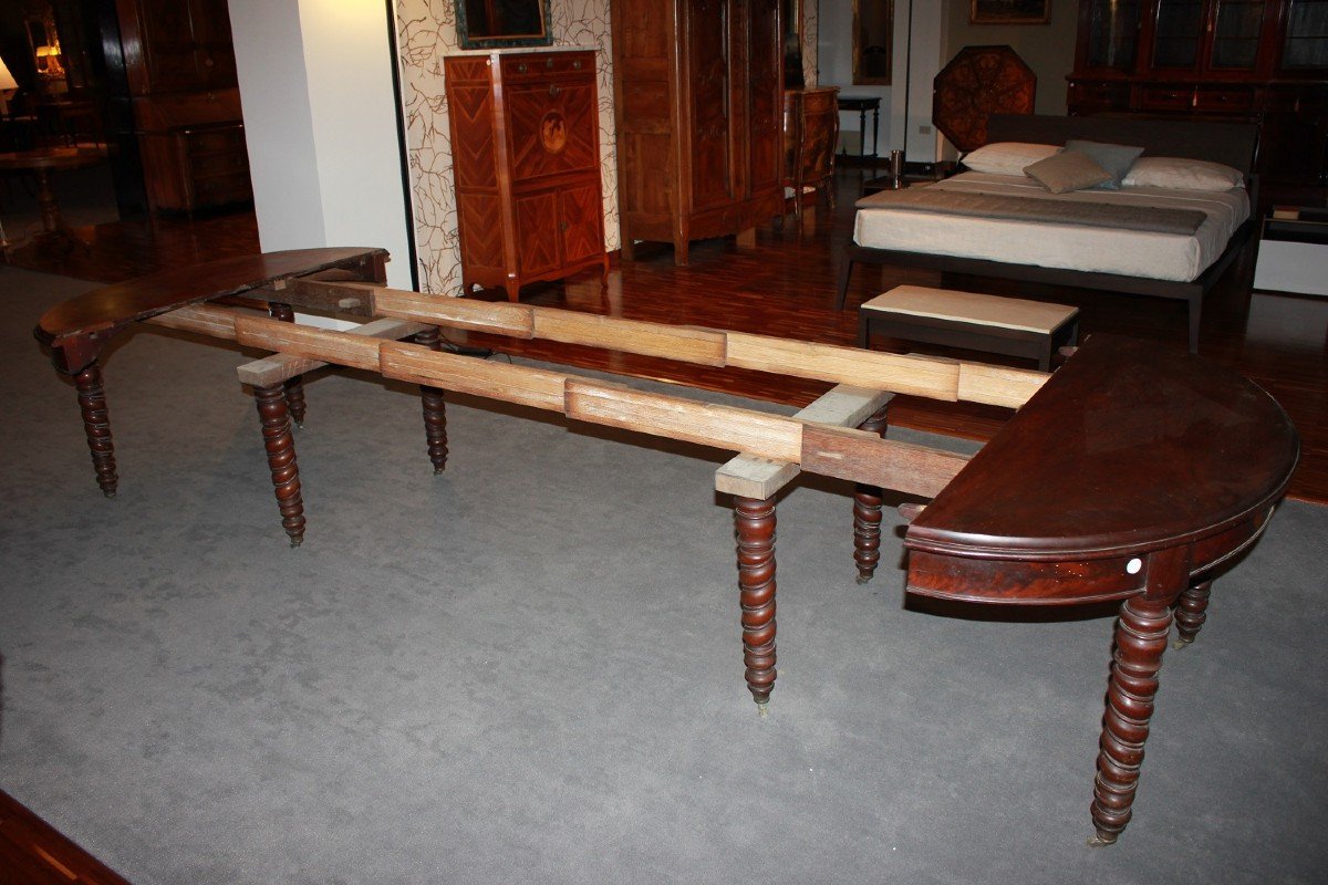 Large French Table In Louis Philippe Style From The 19th Century-photo-1