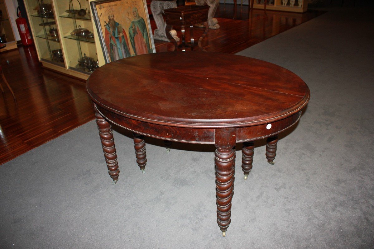 Large French Table In Louis Philippe Style From The 19th Century