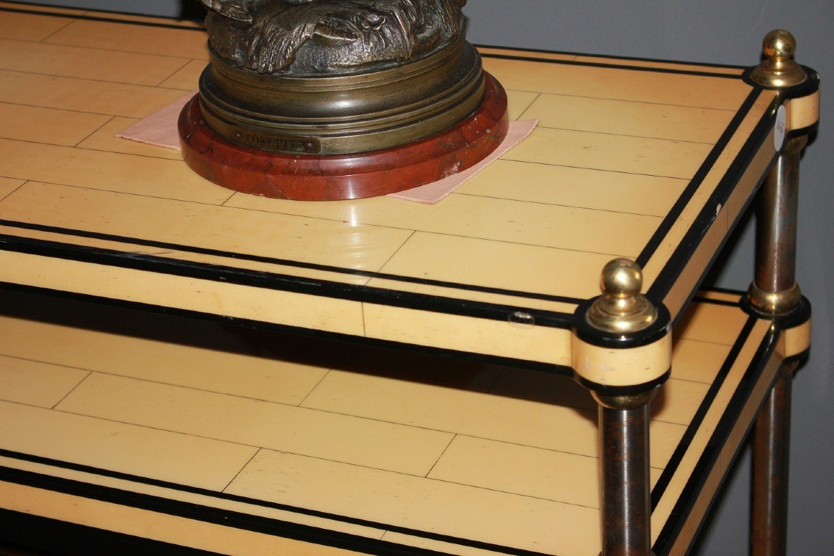 Open Bookcase étagère In Ivory From The 1950s-photo-2