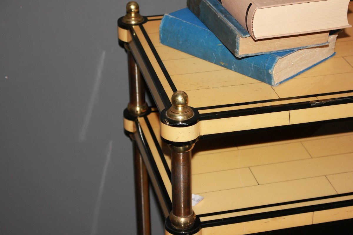 Open Bookcase étagère In Ivory From The 1950s-photo-1