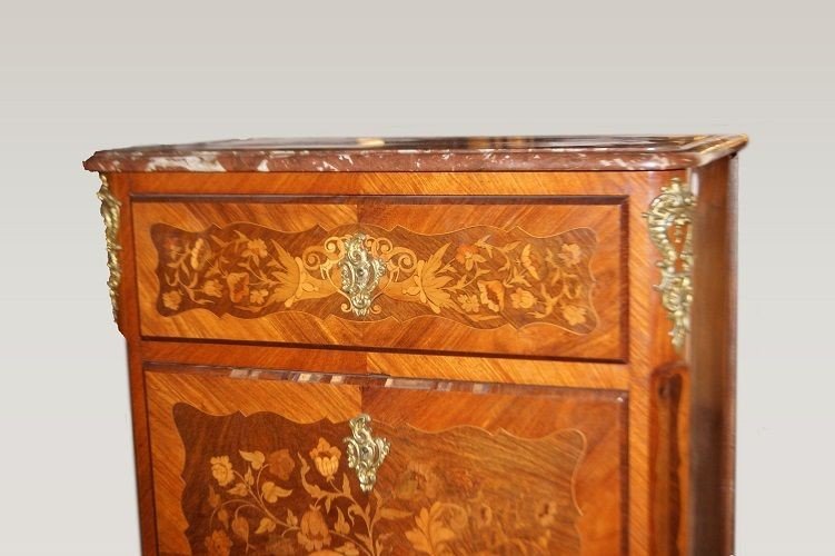 Pair Of French Secretaries From The Mid-1800s, Napoleon III Style, In Rosewood And Rosewood-photo-3