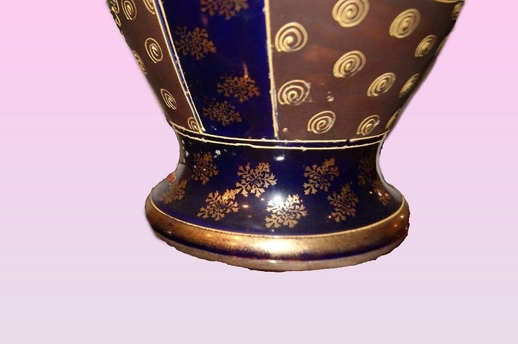 Paire De Vases Japonais Satsuma Des Années 1800 Richement Décorés-photo-2