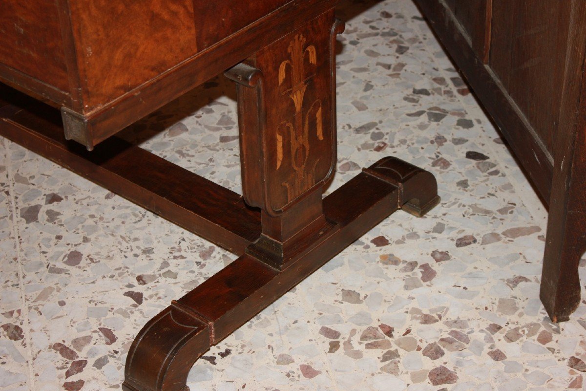 French Directory Style Mahogany Desk From The 19th Century-photo-4