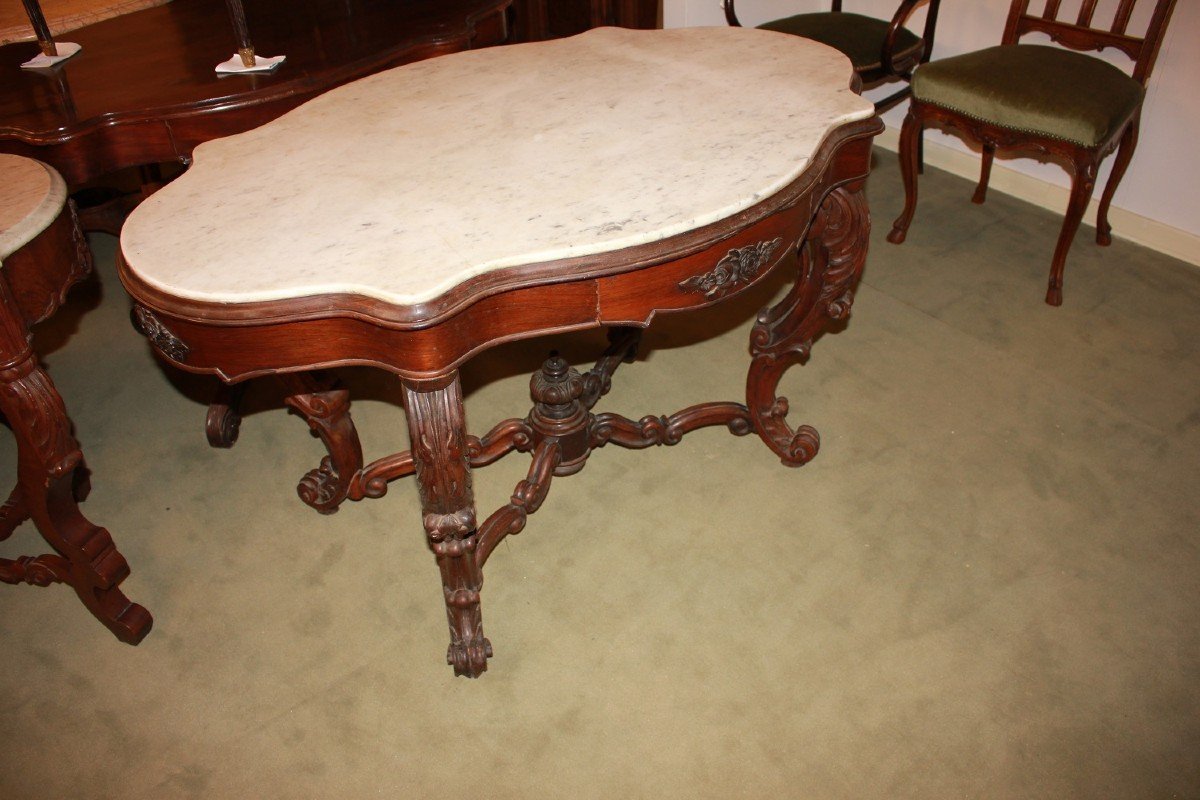 Italian Neapolitan Table From The Mid-1800s, Louis Philippe Style