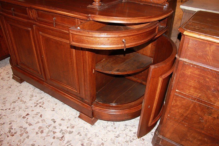 Large 19th Century Louis Philippe Style Oak Sideboard-photo-5