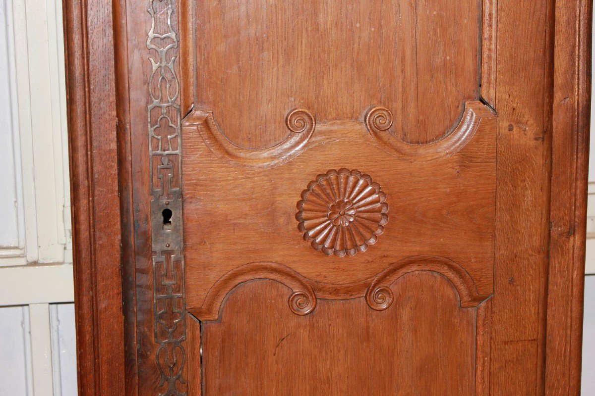 Petit Armoire Français à Une Porte En Noyer, Style Provençal-photo-3