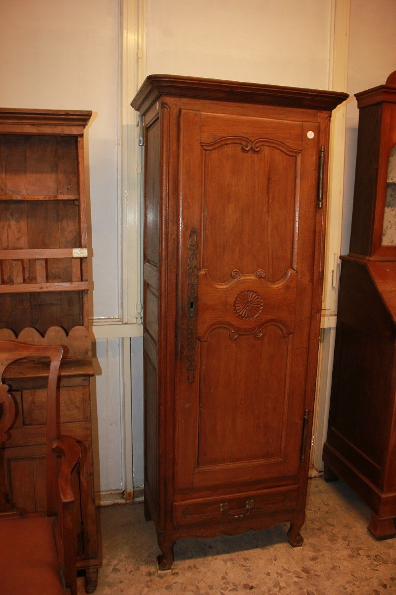 Petit Armoire Français à Une Porte En Noyer, Style Provençal-photo-2