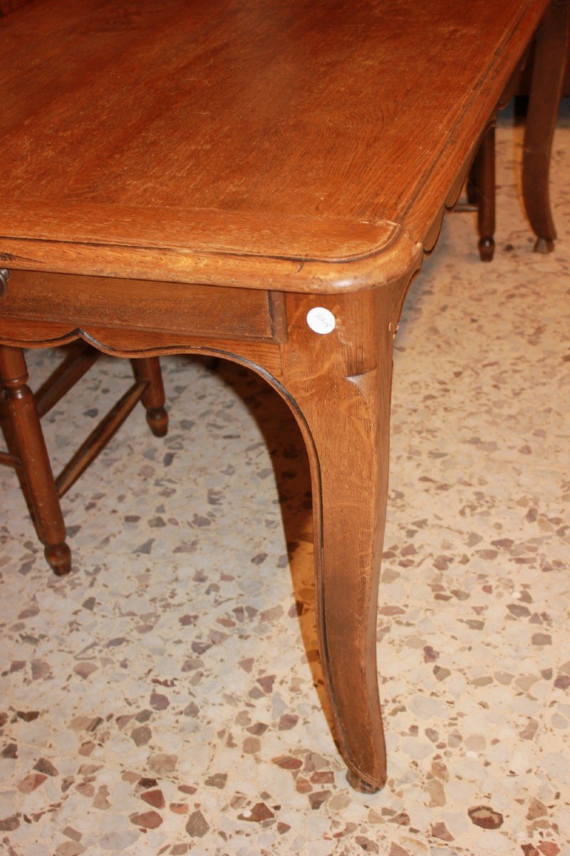 French Provincial-style Oak Table From The Late 1800s-photo-1