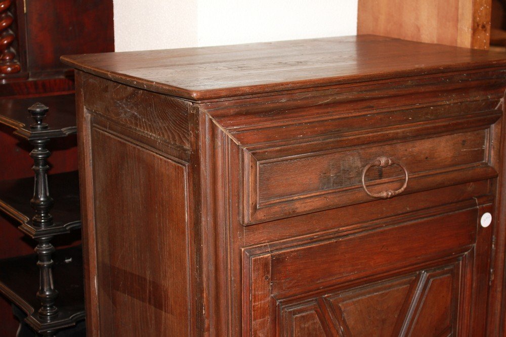 Rustic French Cabinet From The Mid-1800s - Chestnut Wood-photo-2