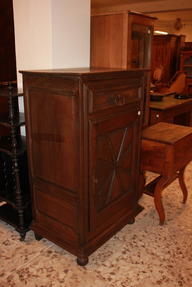 Rustic French Cabinet From The Mid-1800s - Chestnut Wood-photo-4