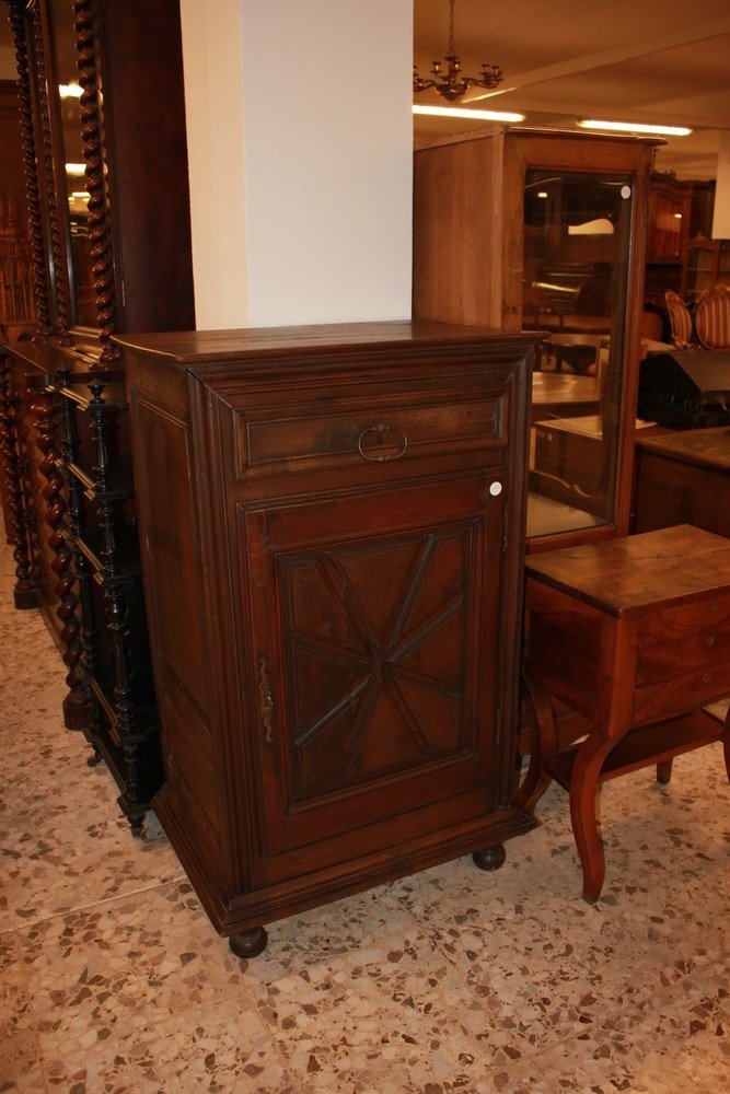 Rustic French Cabinet From The Mid-1800s - Chestnut Wood