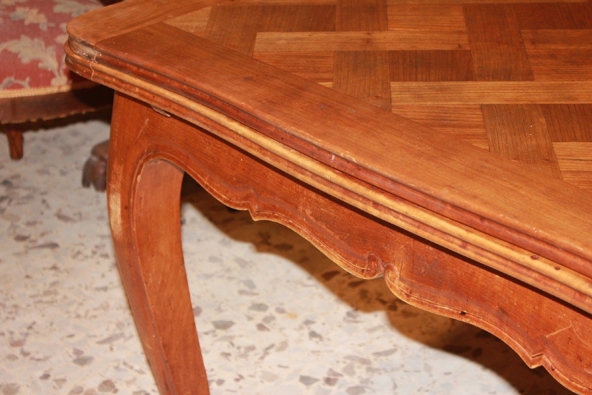 19th Century Extendable Provençal Rectangular Table-photo-2