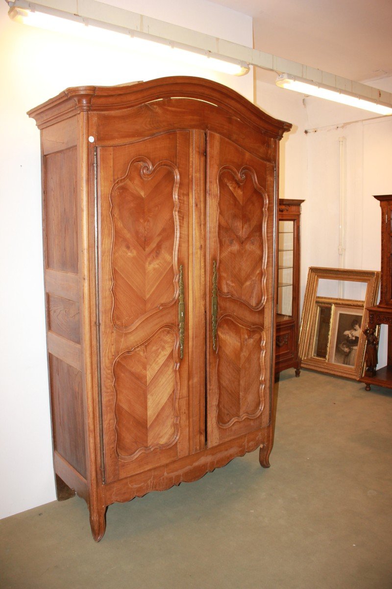 Grand Armoire Française Style Provençal Du XVIIIe Siècle-photo-2