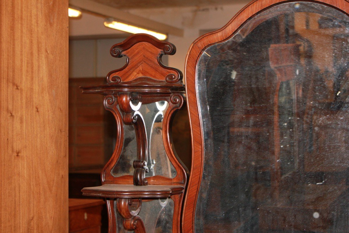 Louis Philippe Chest Of Drawers With Mirror 19th Century-photo-2