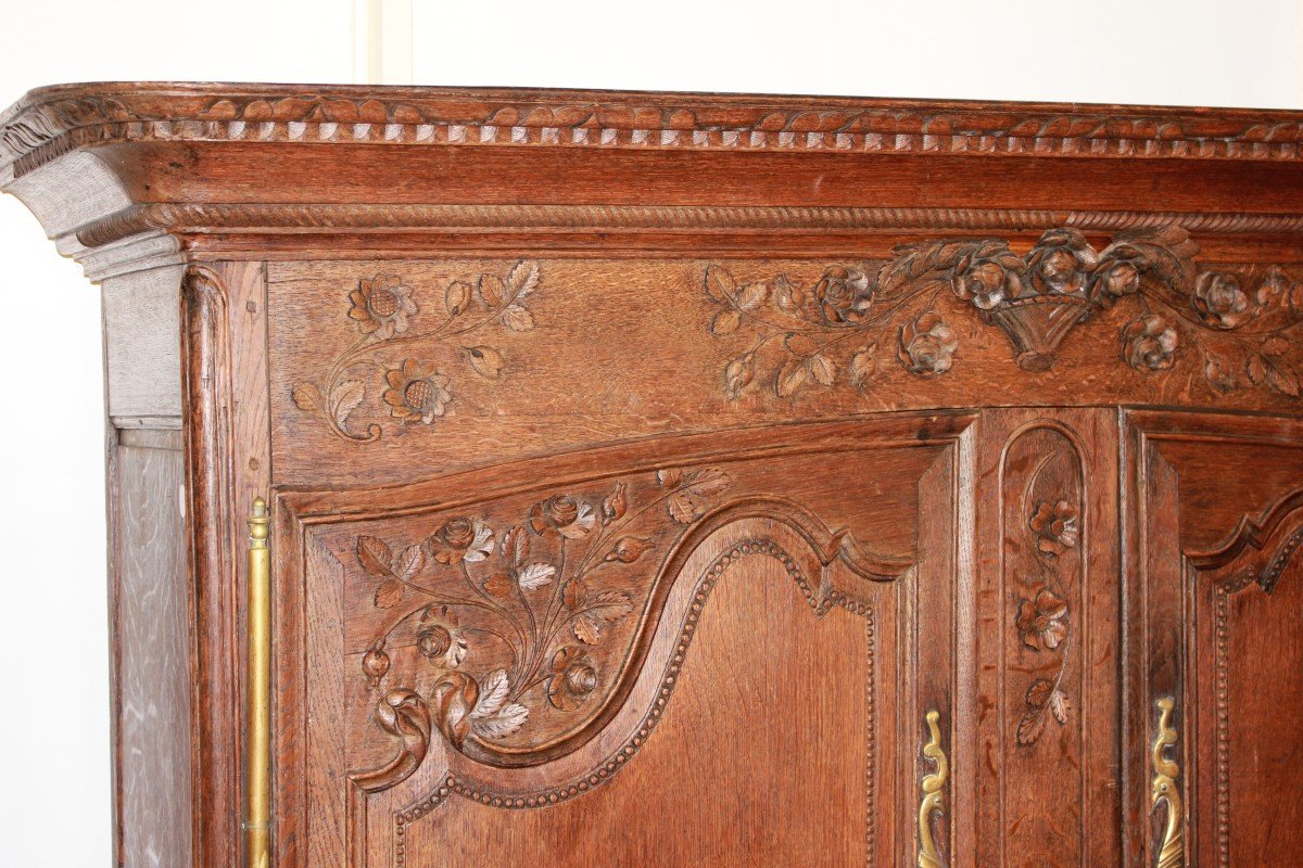 Provençal Oak Wardrobe, France 18th Century-photo-3