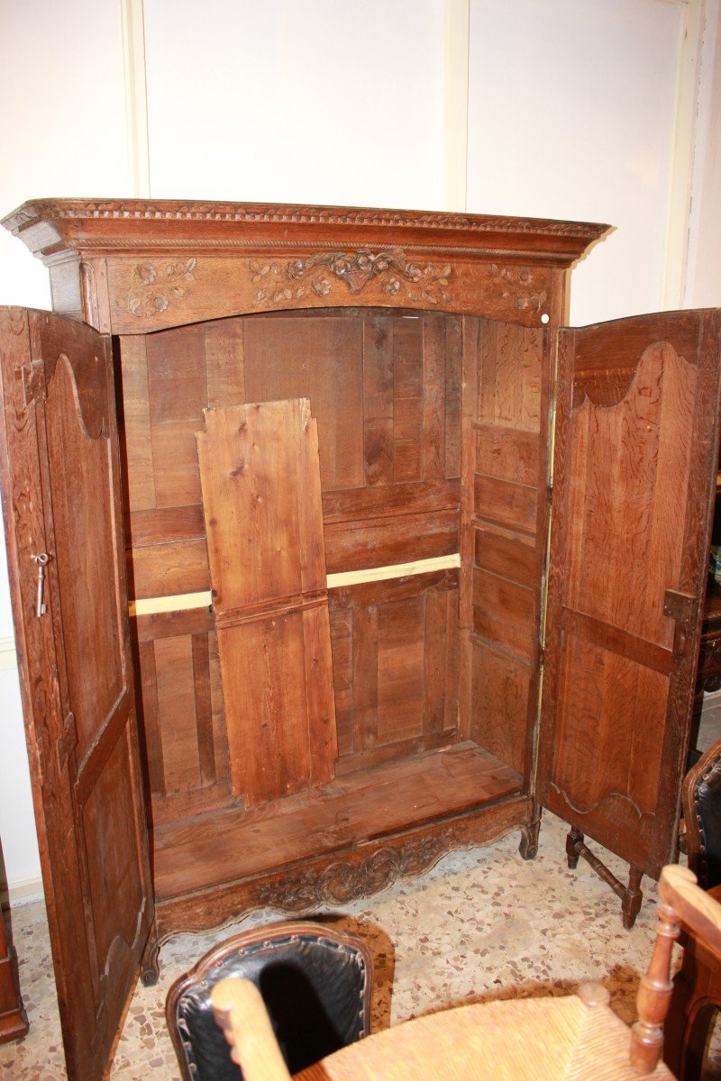 Provençal Oak Wardrobe, France 18th Century-photo-3