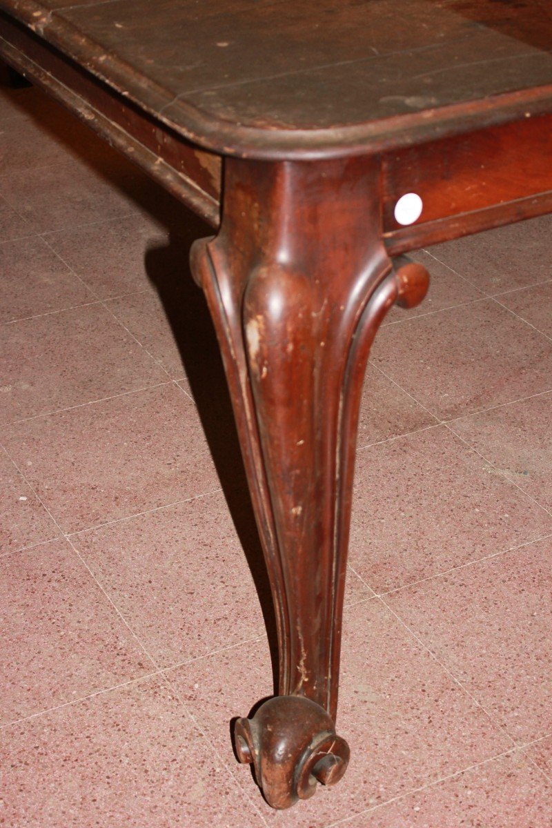 Large Square Extendable Victorian Style Dining Table-photo-3