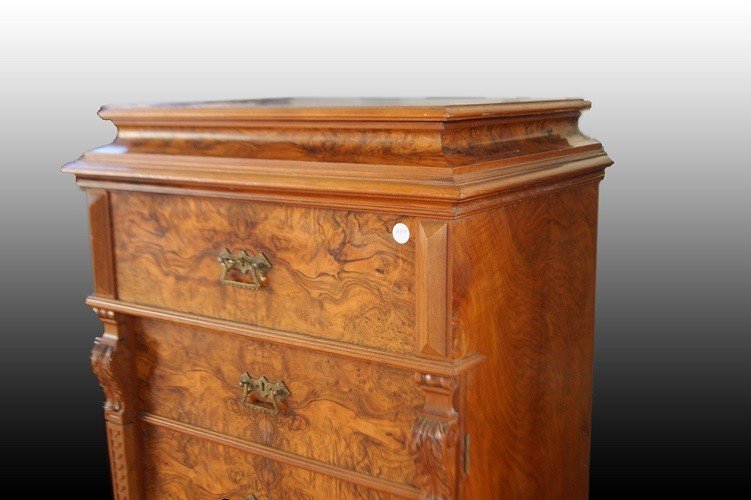 Beautiful Northern European Secretaire, From The Second Half Of The 1800s, Biedermeier Style -photo-2