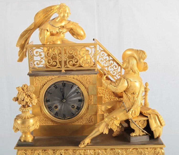 French Clock From The First Half Of The 1800s In Empire Style-photo-2