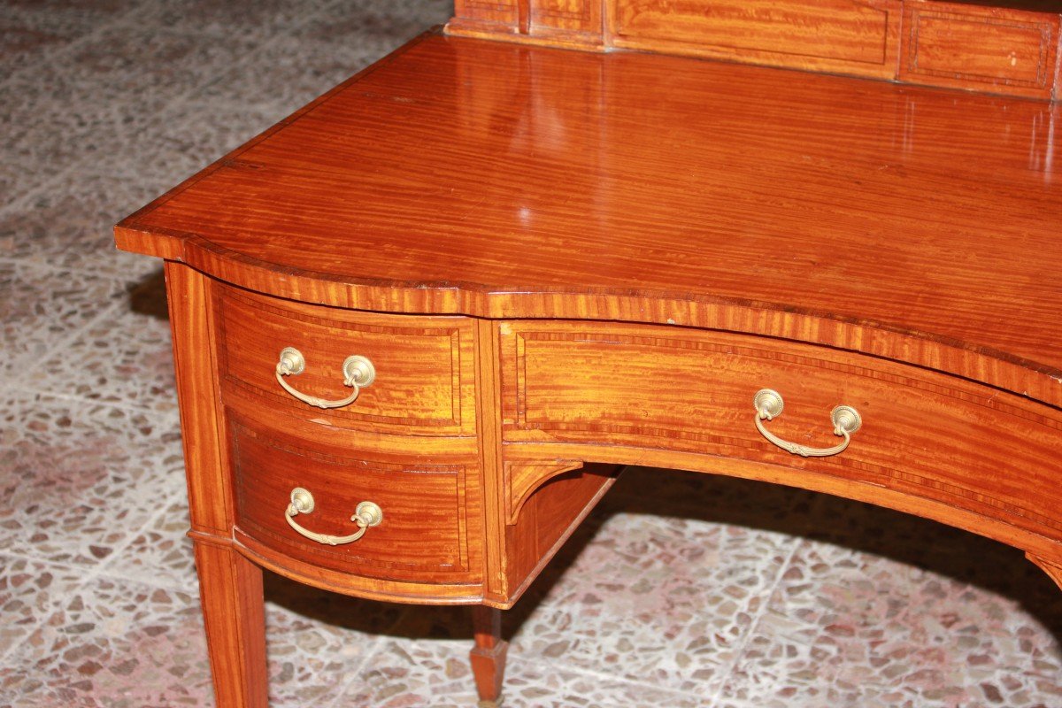 Victorian Dressing Table From The Second Half Of The 19th Century In Satinwood-photo-3