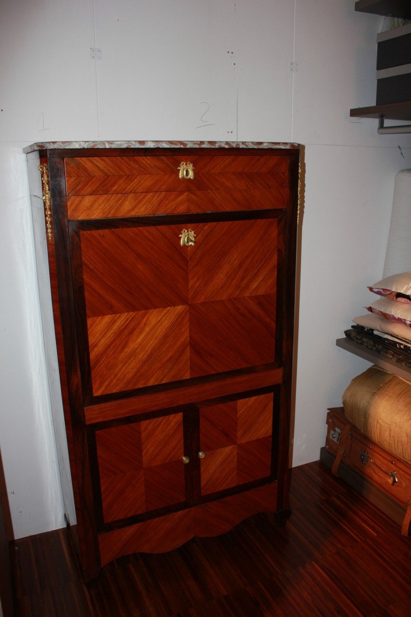 Large 19th-century French Secretary Desk In Transitional Style