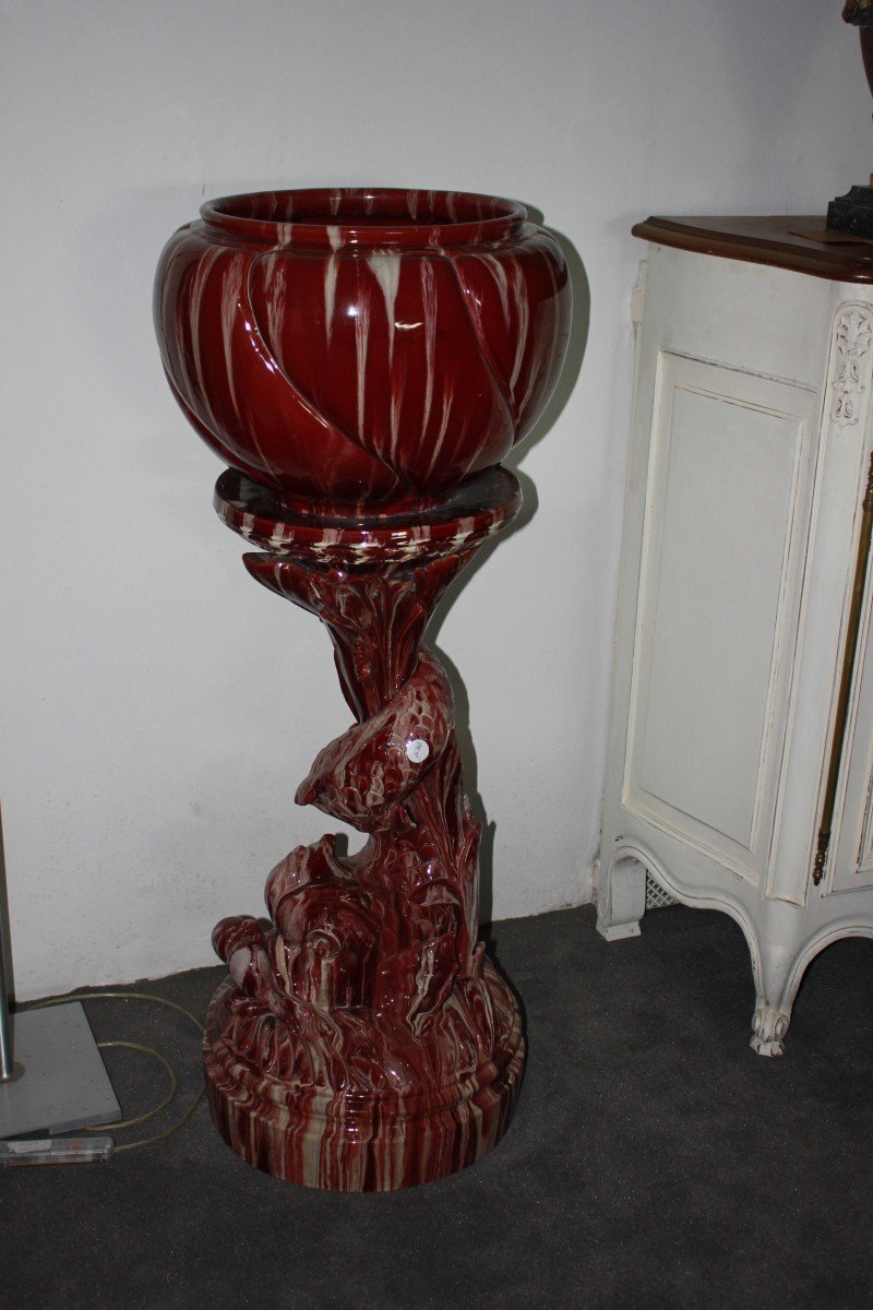 Large French Cachepot Plant Holder From Early 1900s