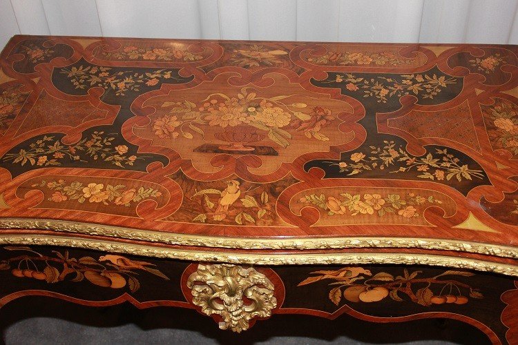 Beautiful English Gaming Table With French Louis XV Style From The First Half Of The 19th Centu-photo-1