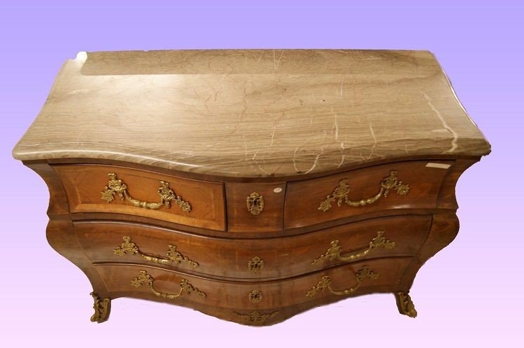 Belle Imposante Commode Française De Style Louis XV Des Années 1800-photo-2