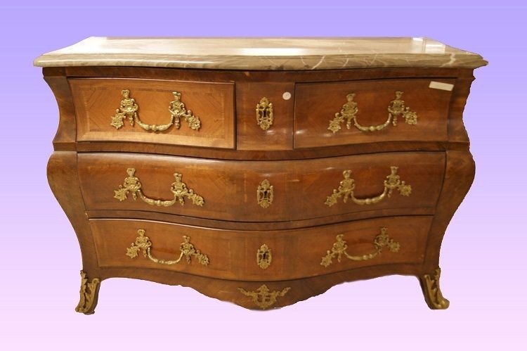 Belle Imposante Commode Française De Style Louis XV Des Années 1800