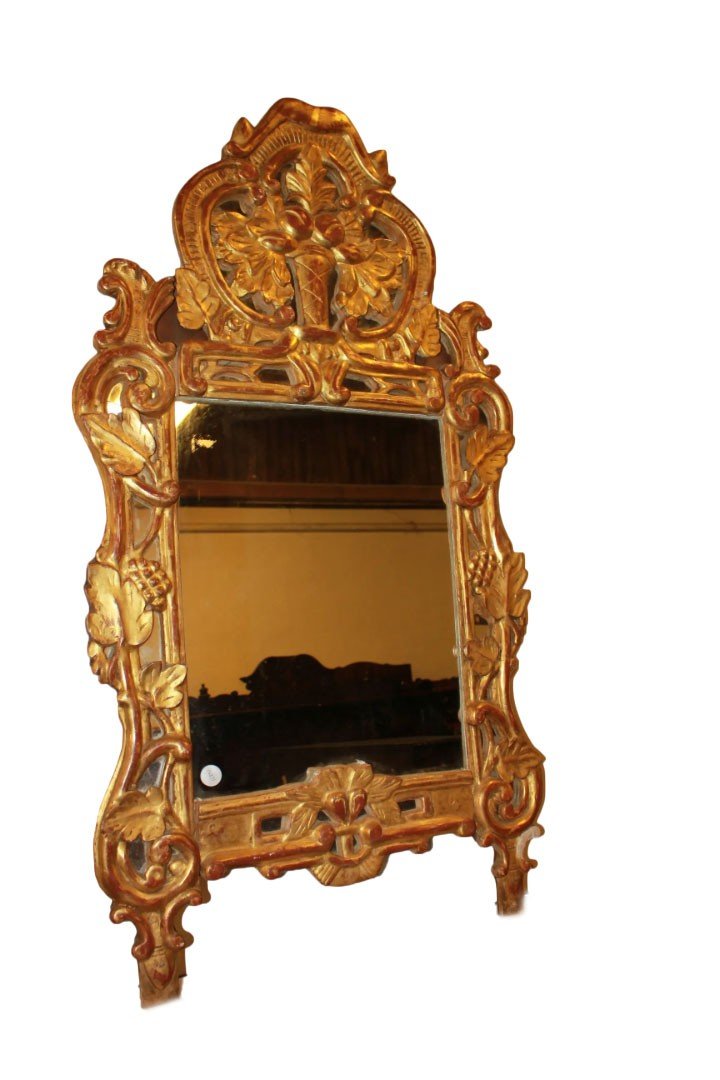 Superbe Miroir Français Ajourné Du XIXe Siècle